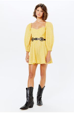 Vestido Delia - Amarelo Citrino